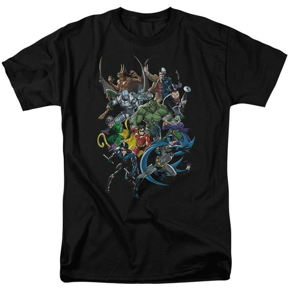 Batman Men's Saints And Psychos T-shirt Large Black