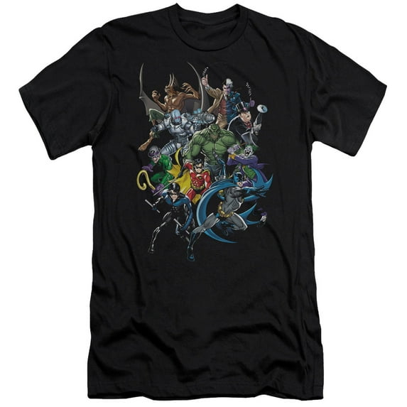 Batman - Saints And Psychos - Premium Slim Fit Short Sleeve Shirt - X-Large