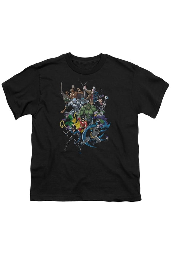Batman - Saints And Psychos - Youth Short Sleeve Shirt - Medium