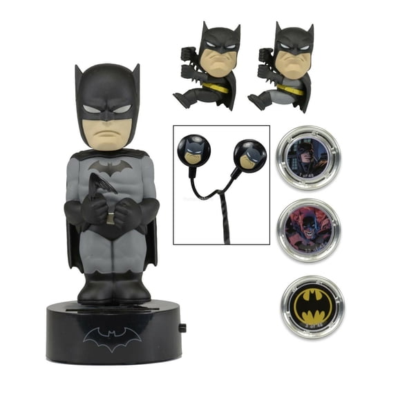 DC Comics - Batman Gift Set - Scalers, Hubsnaps, Body Knocker, & Earbuds - NECA