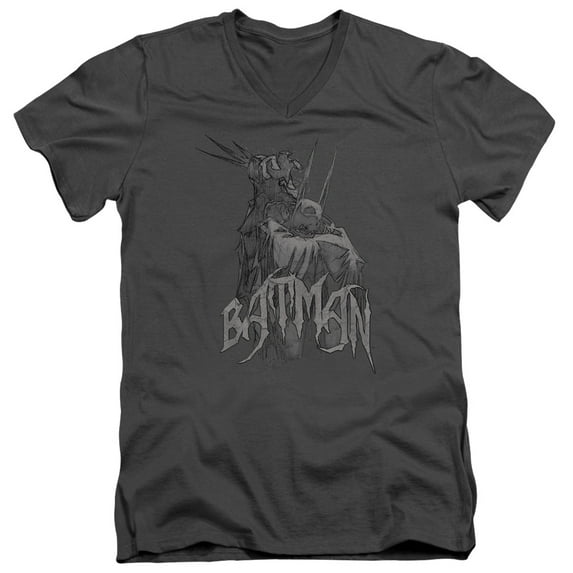 Batman - Scary Right Hand - Slim Fit V Neck Shirt - Small