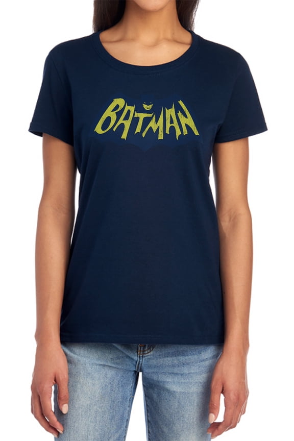 Show Bat Logo Women's T Shirt, Navy, Small