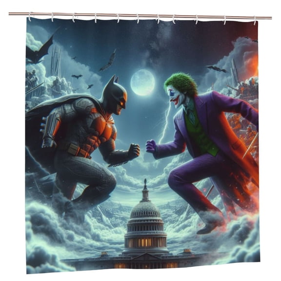 Batman Shower Curtain For Bathroom Decor 72x72 Inch Waterproof Bath Curtains Decorative Bathroom Accessories