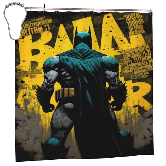 Batman Shower Curtain For Bathroom Decor 72x72 Inch Waterproof Bath Curtains Decorative Bathroom Accessories