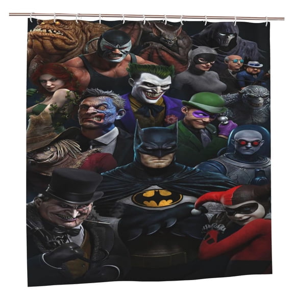 Batman Shower Curtain For Bathroom Decor 72x72 Inch Waterproof Bath Curtains Decorative Bathroom Accessories