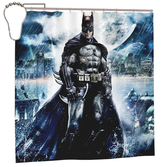 Batman Shower Curtain For Bathroom Decor 72x72 Inch Waterproof Bath Curtains Decorative Bathroom Accessories