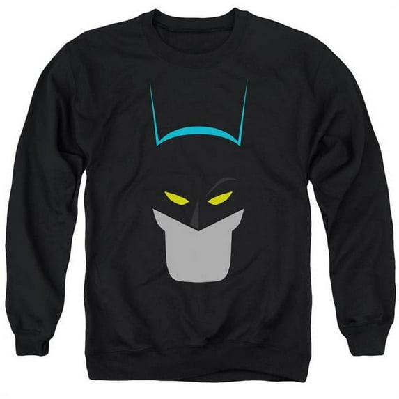 Batman & Simplified Adult Crewneck Sweatshirt, Black - Large