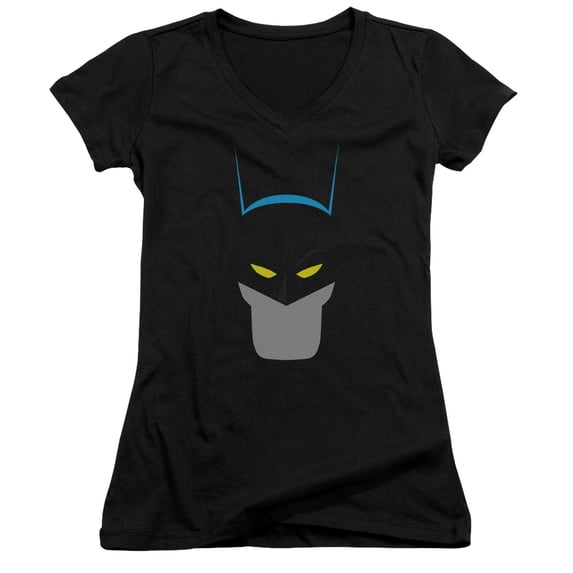 Batman Simplified Junior Women's T-Shirt V-Neck Black