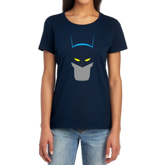 Batman Simplified Women's T Shirt, Navy, Small
