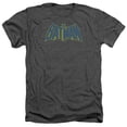thumbnail image 1 of Batman - Sketch Logo - Heather Short Sleeve Shirt - Large, 1 of 2