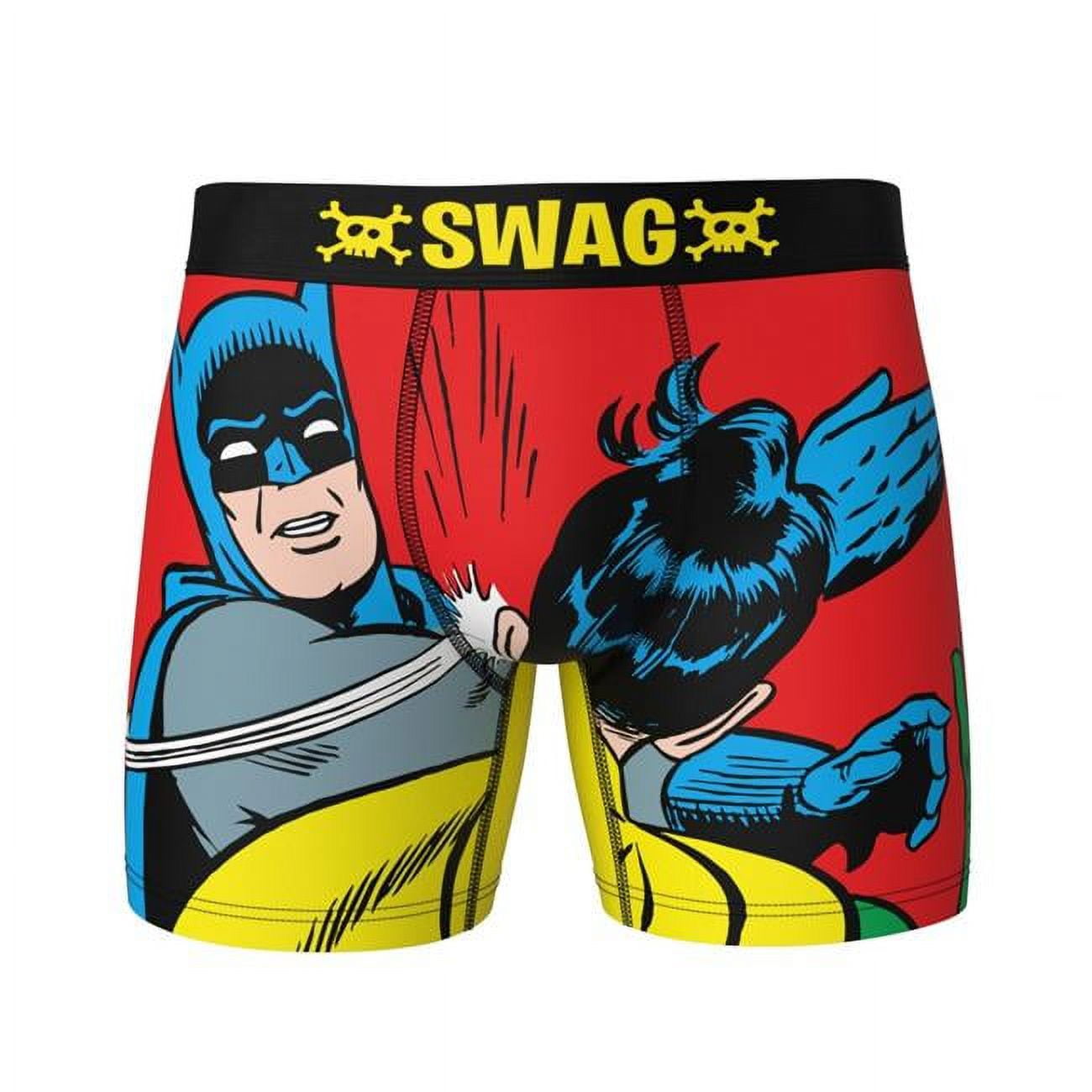 Batman Slapping Robin Meme Swag Boxer Briefs-Small (28-30