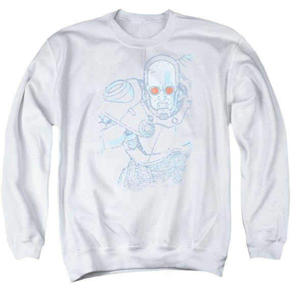 Batman Snowblind Freeze Adult Crewneck Sweatshirt White