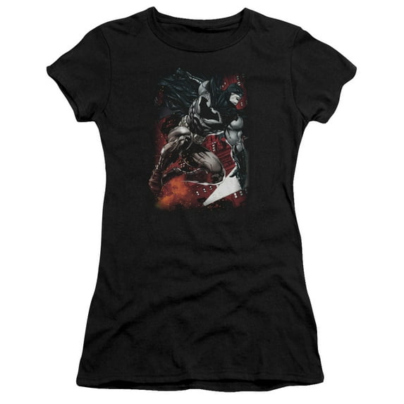 Batman - Sparks Leap - Juniors Teen Girls Cap Sleeve Shirt - Medium