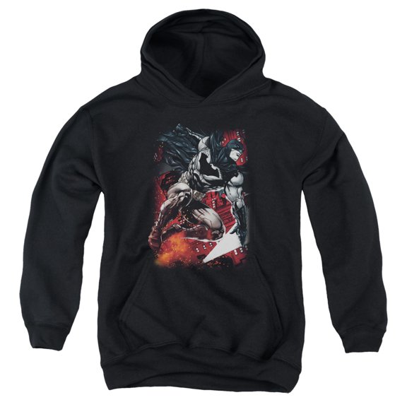 Batman - Sparks Leap - Youth Hooded Sweatshirt - Small