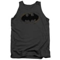 thumbnail image 1 of Batman Spray Paint Logo Adult Tank Top Charcoal, 1 of 1