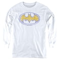 thumbnail image 1 of Batman Squiggly Symbol Kids Long Sleeve T Shirt (Small) for Youth Boys and Girls, White, 1 of 4