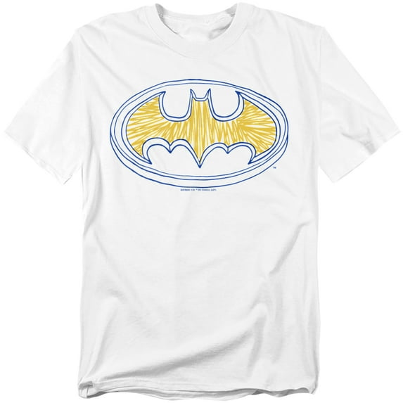 Batman T-Shirt Squiggly Symbol Unisex Graphic Tee For Men & Women