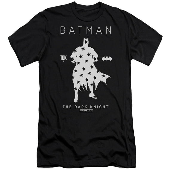 Batman - Star Silhouette - Premium Slim Fit Short Sleeve Shirt - X-Large