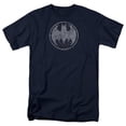 thumbnail image 1 of Batman & Starry Night Shield Adult Regular Fit Cotton Short Sleeve 18-1 T-Shirt, Navy - Small, 1 of 1