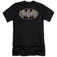 thumbnail image 1 of Batman Steel Fire Shield Premium Canvas T-Shirt Adult Slim Fit 30/1 Black, 1 of 1