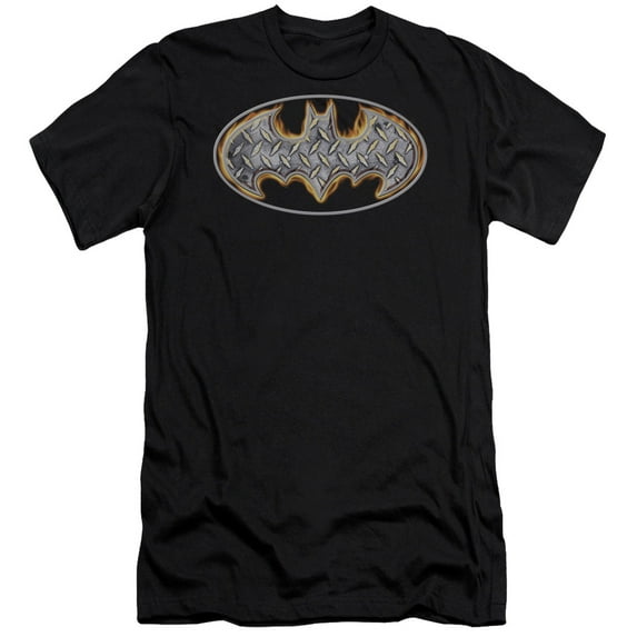 Batman - Steel Fire Shield - Premium Slim Fit Short Sleeve Shirt - X-Large