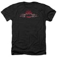 thumbnail image 1 of Batman - Steel Flames Logo - Heather Short Sleeve Shirt - X-Large, 1 of 2
