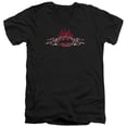 thumbnail image 1 of Batman - Steel Flames Logo - Slim Fit V Neck Shirt - Large, 1 of 2