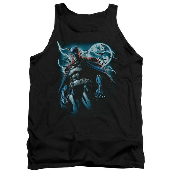 Batman Stormy Knight Adult Tank Top Black