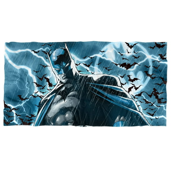 Batman Stormy Knight Closeup Officially Licensed Beach Towel 30' X 60'