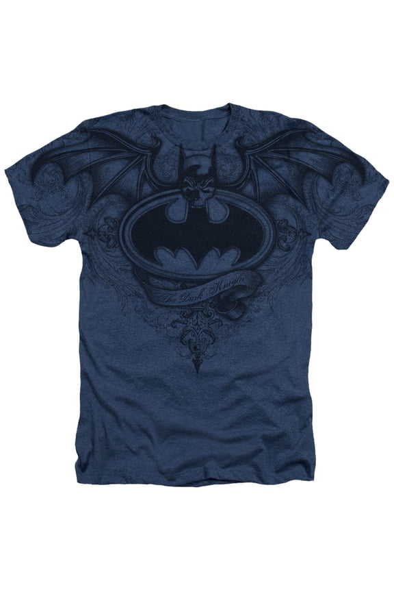 Batman - Sublimated Winged Logo - Heather Short Sleeve Shirt - Small