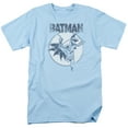 thumbnail image 1 of Batman Swinging Bat S/S Adult 18/1 T-Shirt Light Blue, 1 of 2