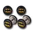 thumbnail image 1 of Batman Symbol 18G 316L Surgical Steel Fake Plugs, 1 of 4