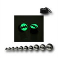 thumbnail image 1 of Batman Symbol Acrylic Glow in the Dark Plugs-7/16, 1 of 3