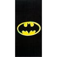 thumbnail image 1 of Batman Symbol Emblem Black Cotton Beach Towel, 28" X 58", 1 of 2