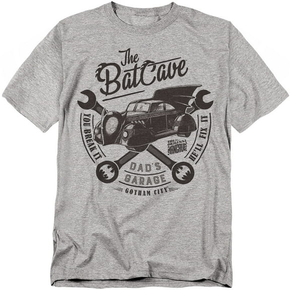 Batman T-Shirt Father'S Day Dad'S Garage Is The Batcave Unisex Graphic Tee for Men & Women
