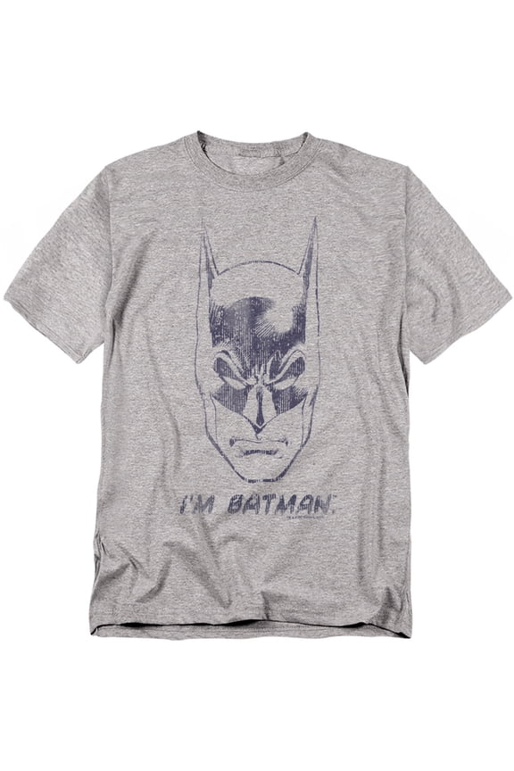 T-Shirt I'm Batman Heather Grey-Men's 2XLarge