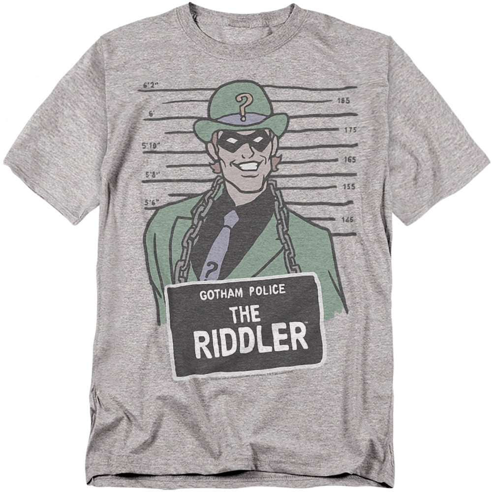Batman T-Shirt The Riddler Mugshot Unisex Graphic Tee for Men & Women ...