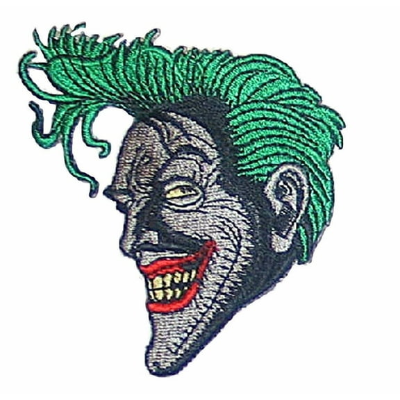 Batman TV Series Joker Embroidered Grinning Face Patch