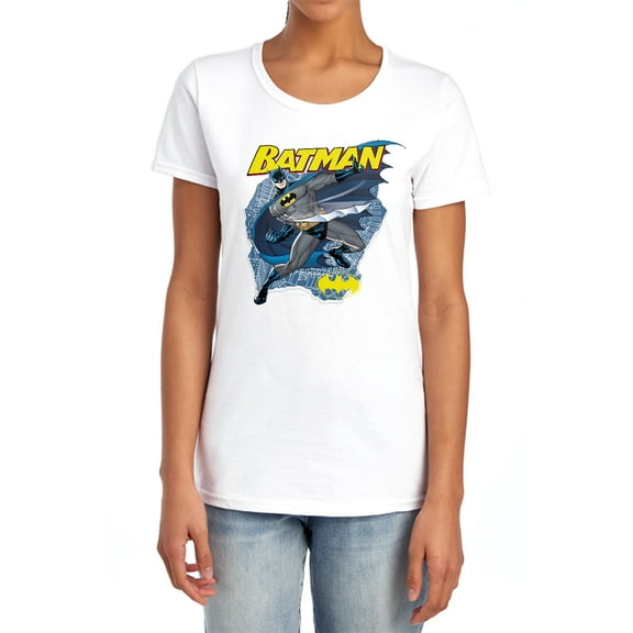 Batman Taste The Metal Women's T Shirt, White, Medium