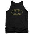 thumbnail image 1 of Batman & Tattered Logo Adult Cotton Tank Top, Black - Large, 1 of 1