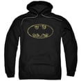 thumbnail image 1 of Batman & Tattered Logo Adult Pull-Over Hoodie, Black - Large, 1 of 1