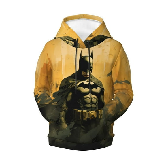 Batman Teen Boys Girls Hoodies 3D Printed Hooded Sweatshirts for Kids Long Sleeve Casual Unisex Pullovers with Pockets