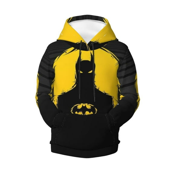 Batman Teen Boys Girls Hoodies 3D Printed Hooded Sweatshirts for Kids Long Sleeve Casual Unisex Pullovers with Pockets
