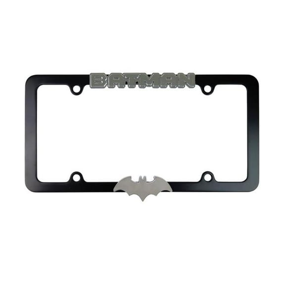 Batman Chrome Logo Metal License Plate Frame