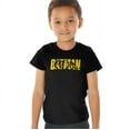 thumbnail image 1 of Batman Text On Black Kids T Shirt (4) for Youth Toddler Boys and Girls, Black, 1 of 5