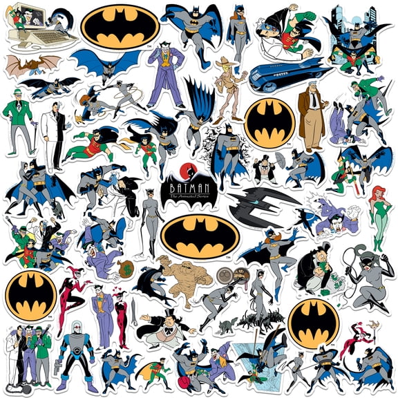 Batman The Animated Series 50Ct Sticker Pack