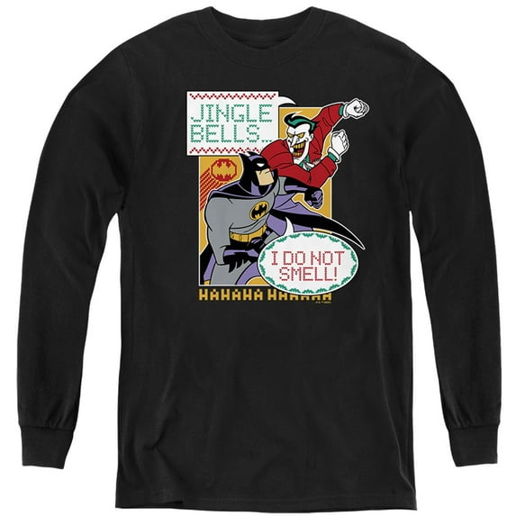 Batman The Animated Series Jingle Bells I Do Not Smell Kids Long Sleeve T shirt for Kids Boys and Girls for Kids Boys and Girls
