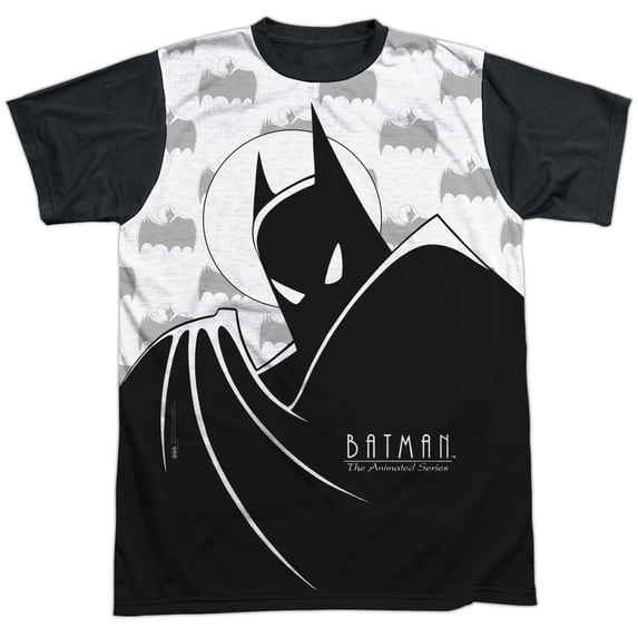 Batman The Animated Series Large Silhouette Unisex Adult Halloween Costume Sublimated T Shirt