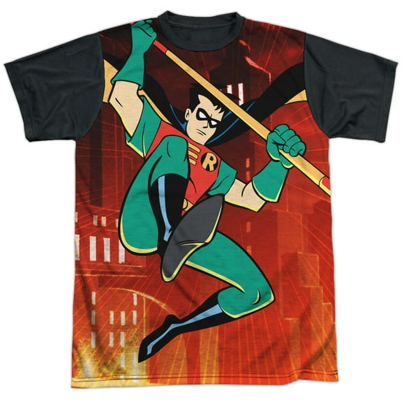 Batman The Animated Series Robins Night Out Unisex Adult Halloween Costume Sublimated T Shirt