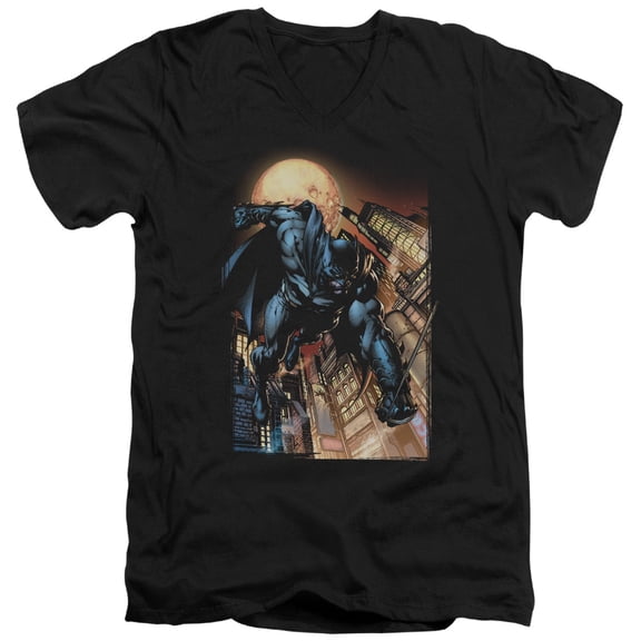 Batman/The Dark Knight #1 S/S Adult V-Neck T-Shirt Black